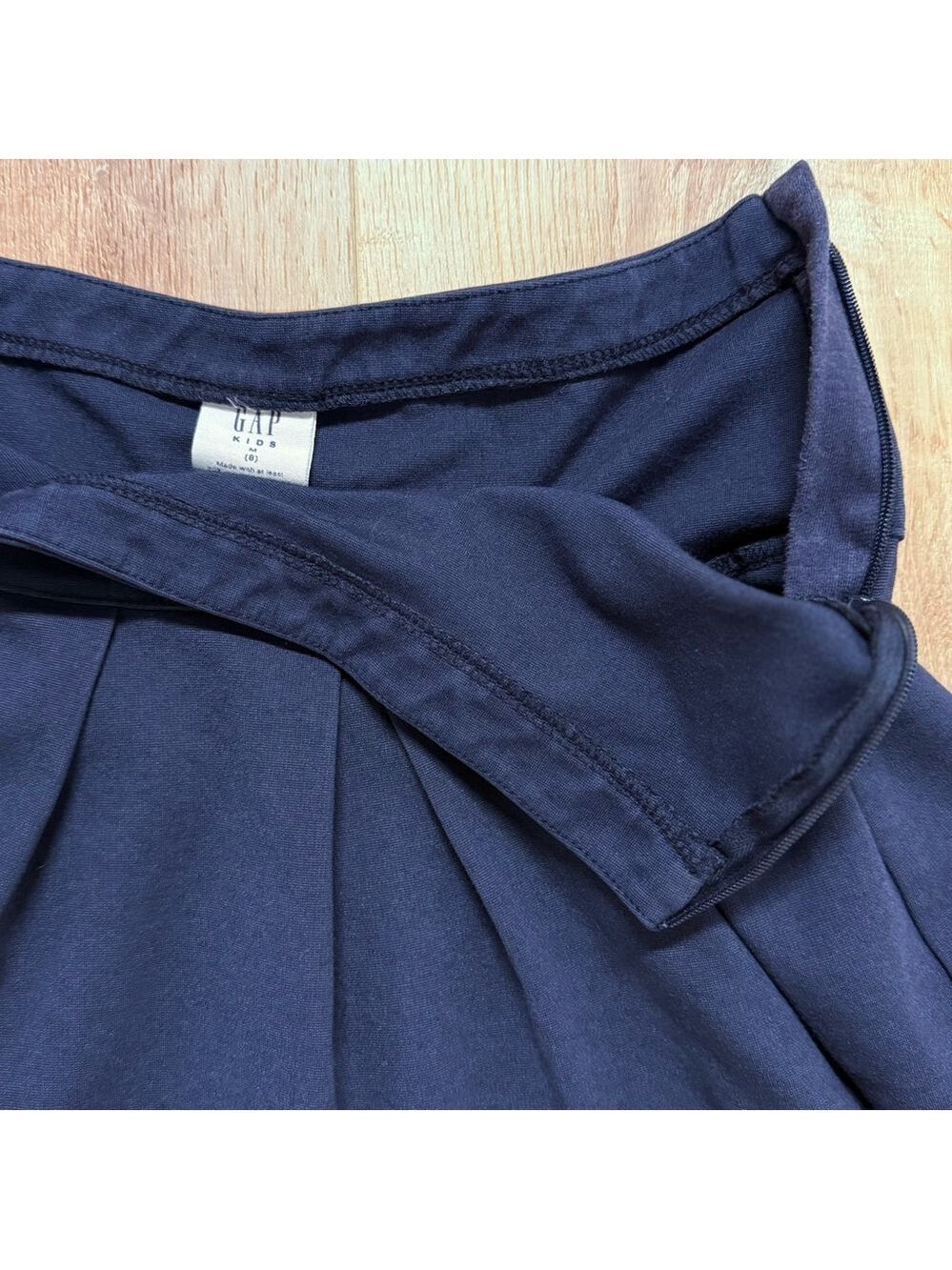 GAP Kids Uniform Pleated Skirt in True Indigo Girls’ Size 8 - Picture 3 of 5